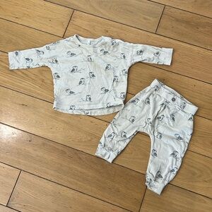 Rylee + Cru Tee + Slouch Pant Set Owls